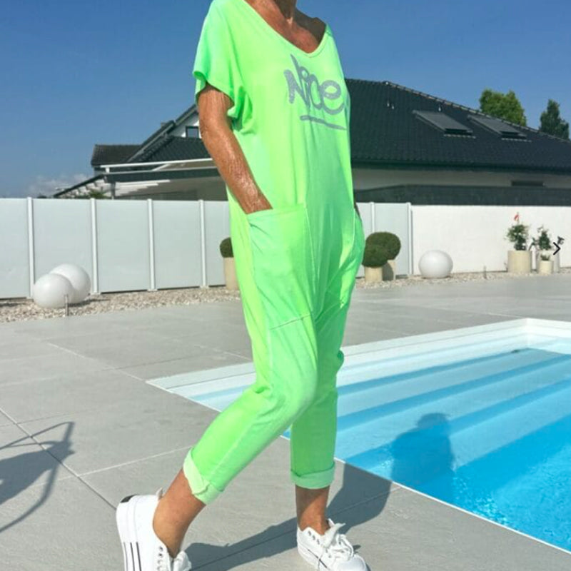 💖【S~5XL】Γυναικεία φόρμα με στάμπα για μεγαλύτερα μεγέθη z zepi-SI