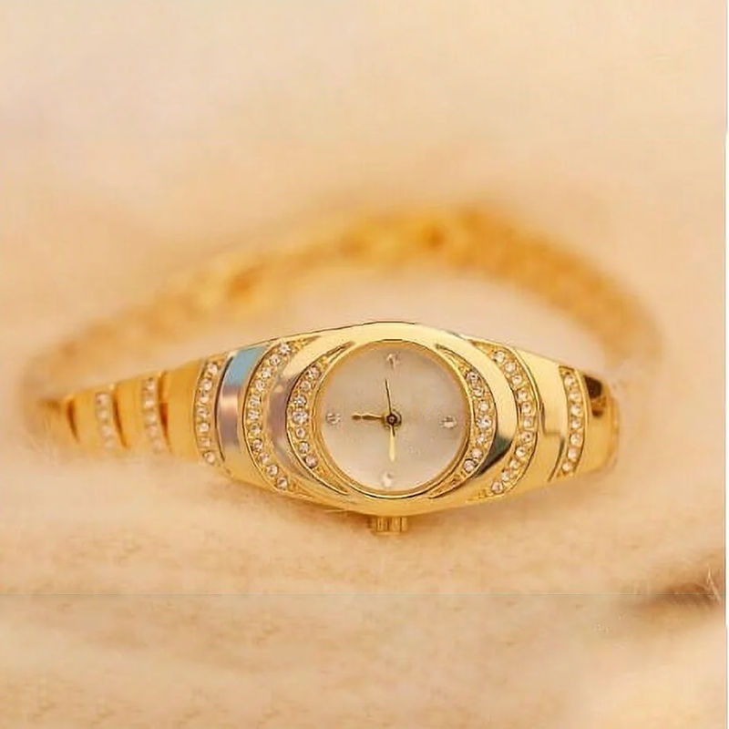💎Γυναικείο ρολόι με κρυστάλλινο μπρασελέ⌚-LT
