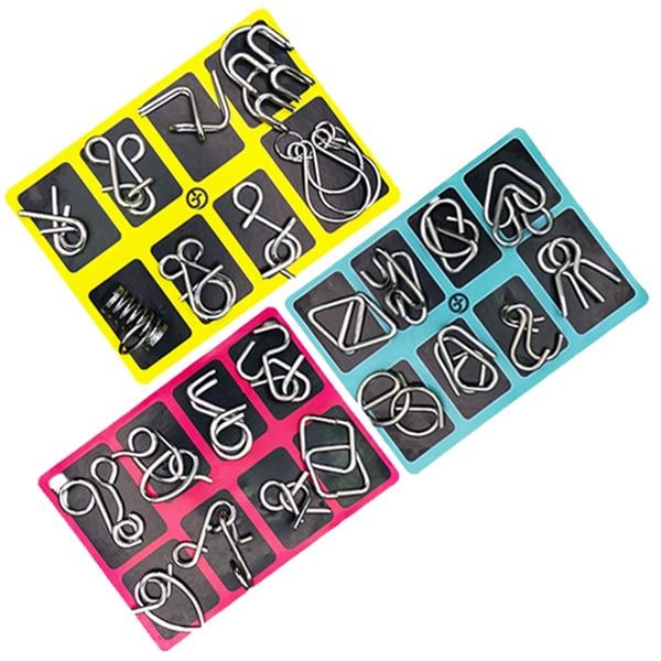 🔥Εκπαιδευτικά Πνευματικά Παιχνίδια Παιχνίδια Αναγνώρισης Νοημοσύνης, Μεταλλικά Παζλ-GR