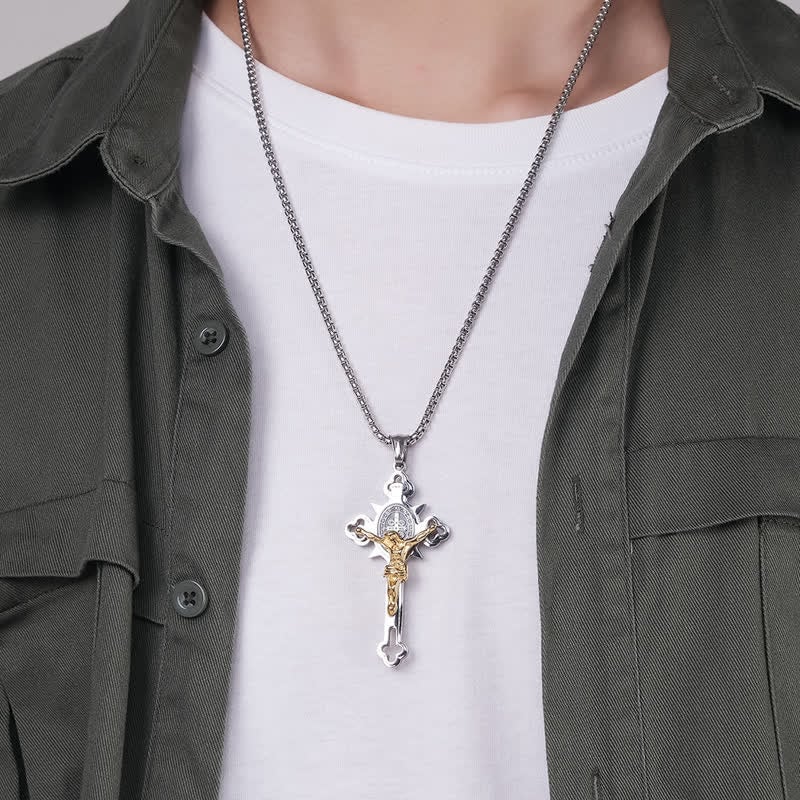 ✨Σταυρό μενταγιόν - 🙏Ευχαριστώ όσους το φοράνε-GR 