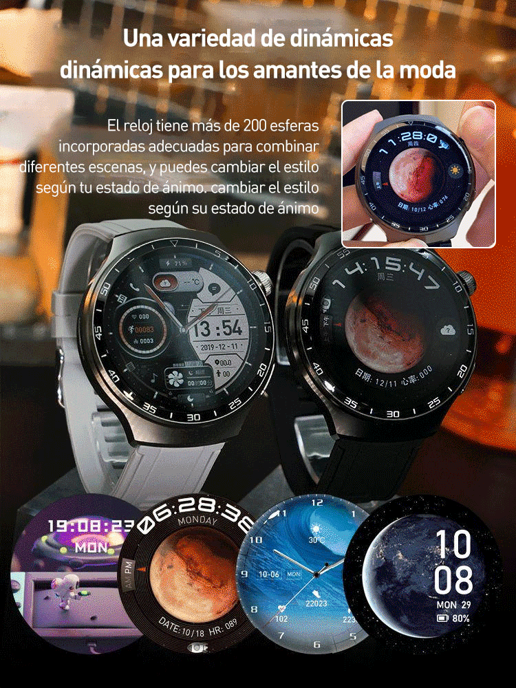 Reloj de salud inteligente suizo 