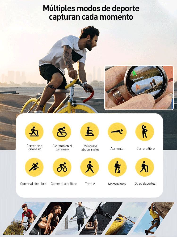 Reloj de salud inteligente suizo 