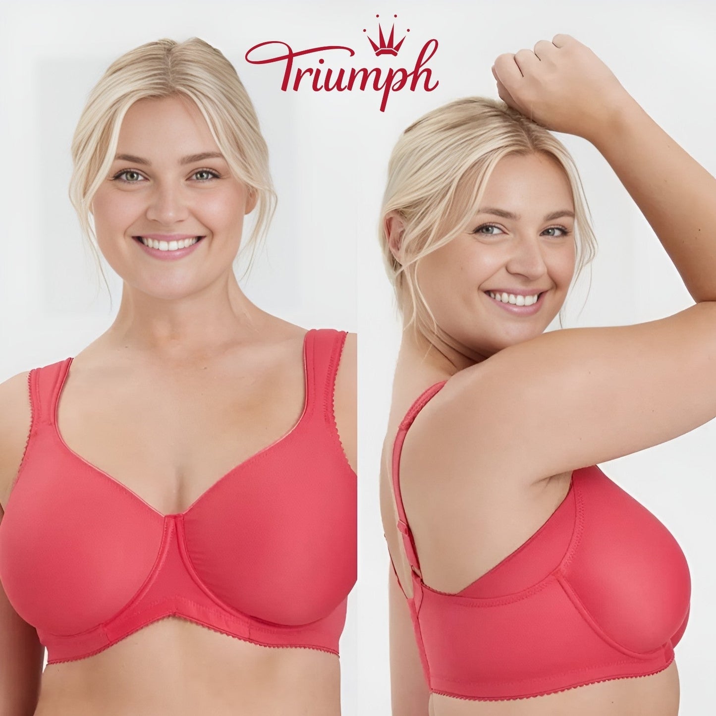 Triumph - (3 ks) Jednoduchá push-up σουτιέν με πλήρες košíčkami-SK 
