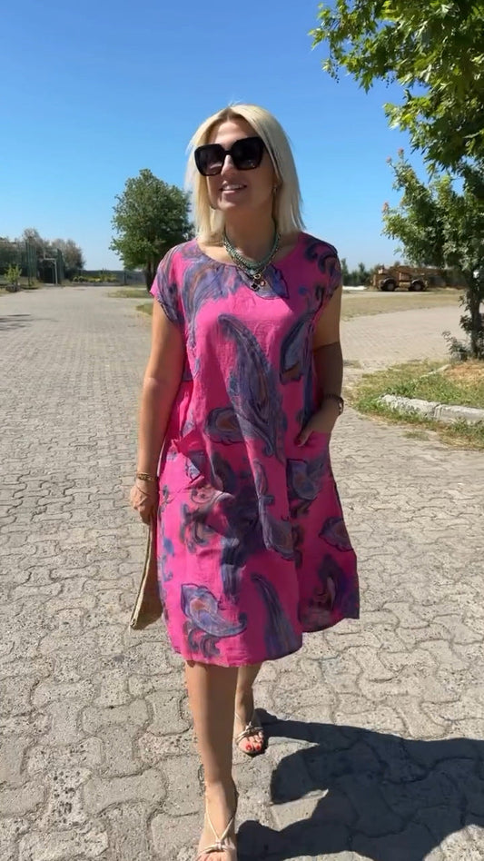 Βαμβακερό και λινό δωρεάν με στάμπα