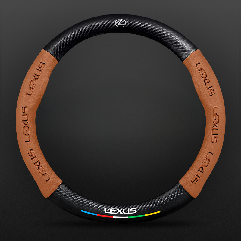 TrackVibe | Κάλυμμα τιμονιού από και σουέτ carbon - Anti-slip and wear-resistant-GR 