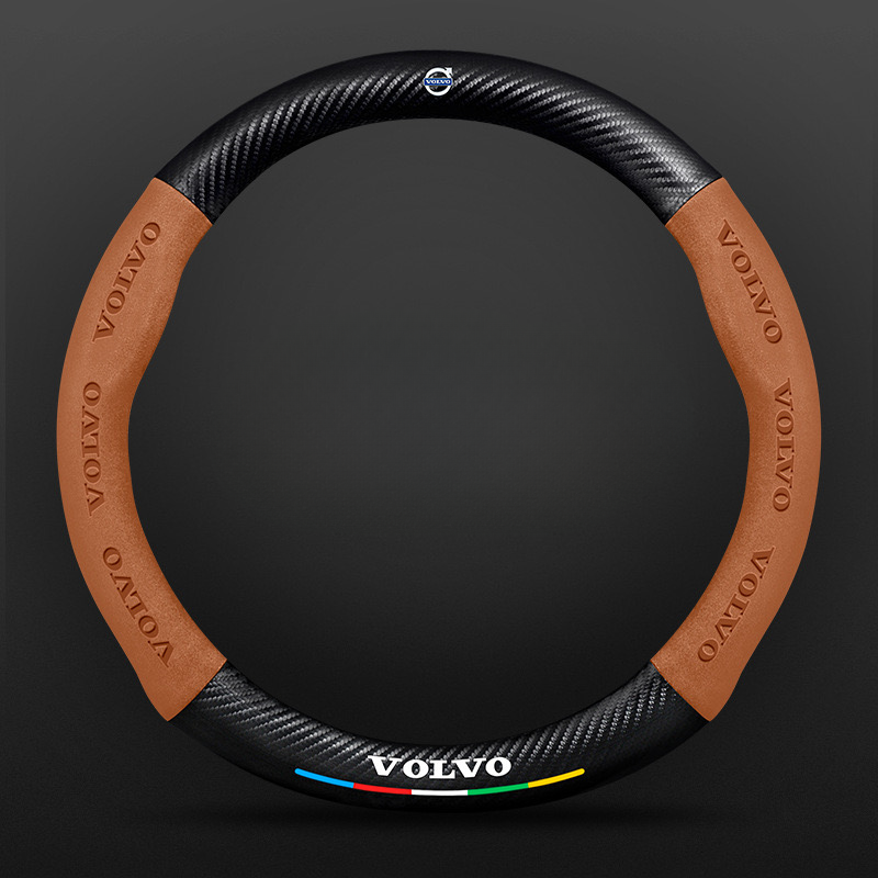 TrackVibe | Κάλυμμα τιμονιού από και σουέτ carbon - Anti-slip and wear-resistant-GR 