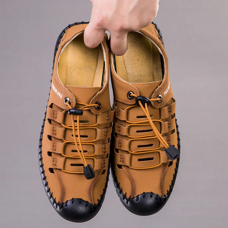 🔥Δερμάτινα σανδάλια aviator με της περισσότερα👞-GR