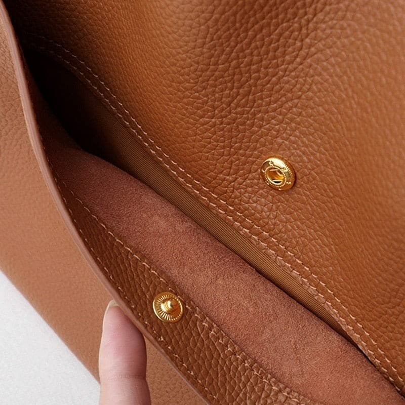🥳👜Απλό bolso monocromo de piel💝 