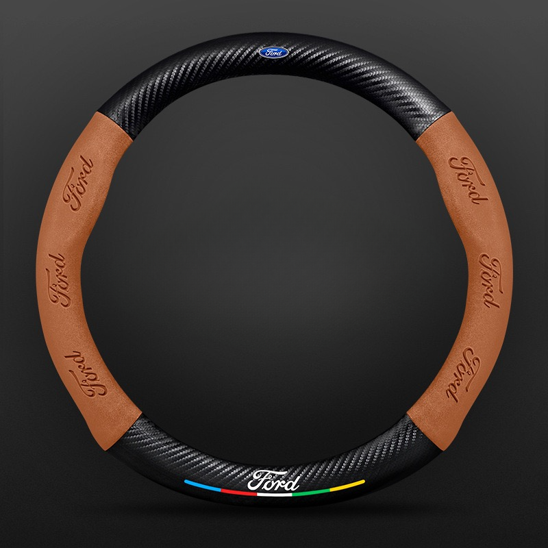TrackVibe | Κάλυμμα τιμονιού από και σουέτ carbon - Anti-slip and wear-resistant-GR 