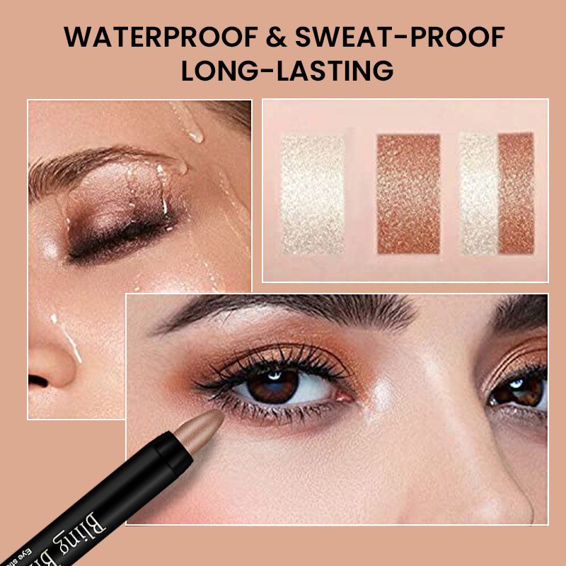1Στυλό σκιάς με 16 χρώματα Luminous Eyeshadow Αδιάβροχο Glitter Eyeshadow Pen-GR