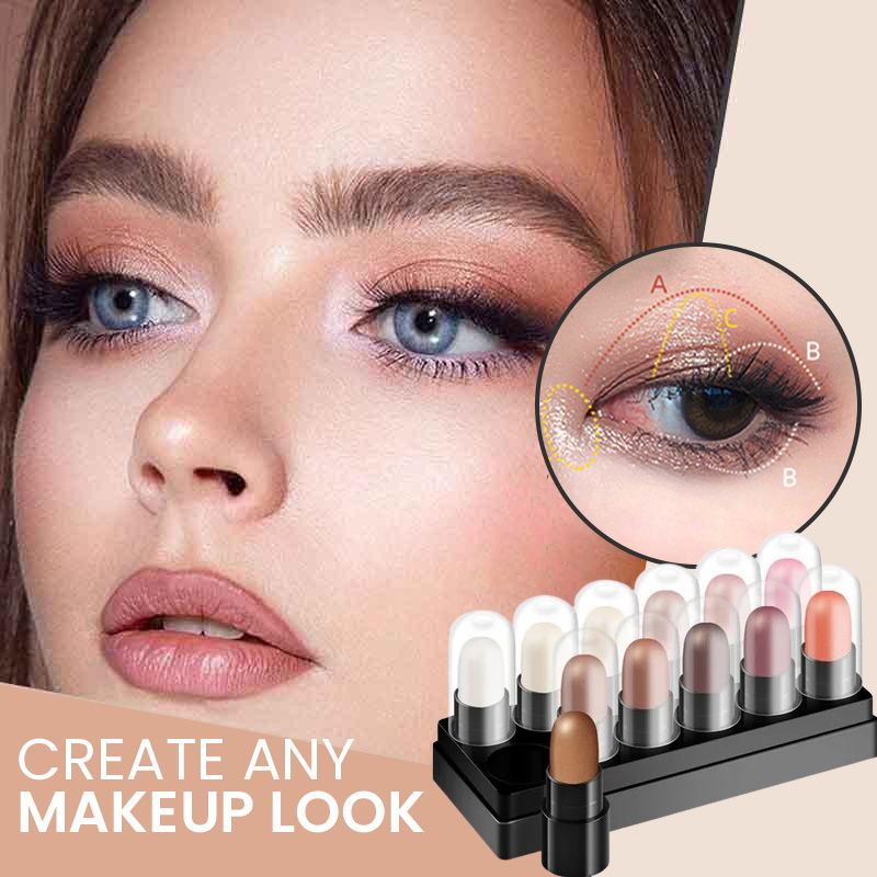 1Στυλό σκιάς με 16 χρώματα Luminous Eyeshadow Αδιάβροχο Glitter Eyeshadow Pen-GR