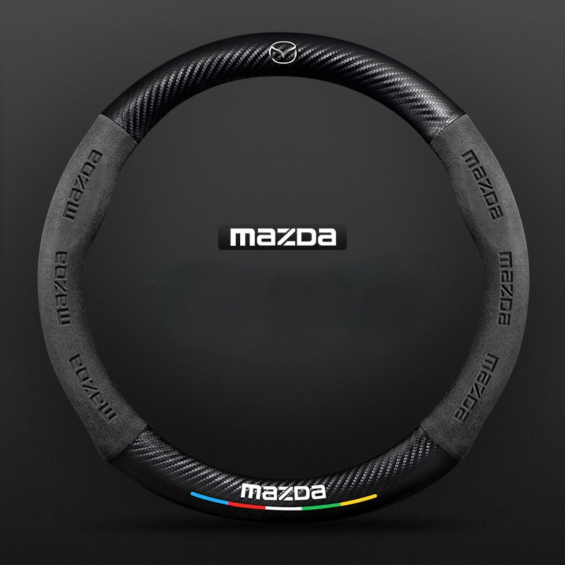 TrackVibe | Κάλυμμα τιμονιού από και σουέτ carbon - Anti-slip and wear-resistant-GR 
