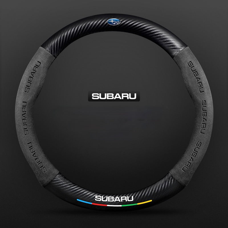 TrackVibe | Κάλυμμα τιμονιού από και σουέτ carbon - Anti-slip and wear-resistant-GR 