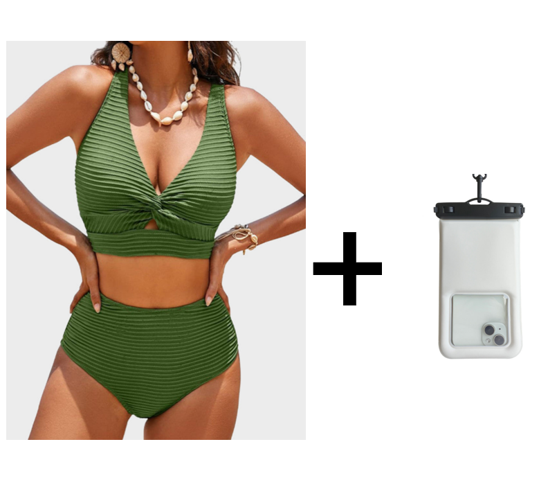 👙Σετ μπικίνι με ψηλή μέζει-GR 