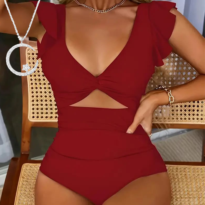 👙Σέξι μαγιό με βολάν-GR