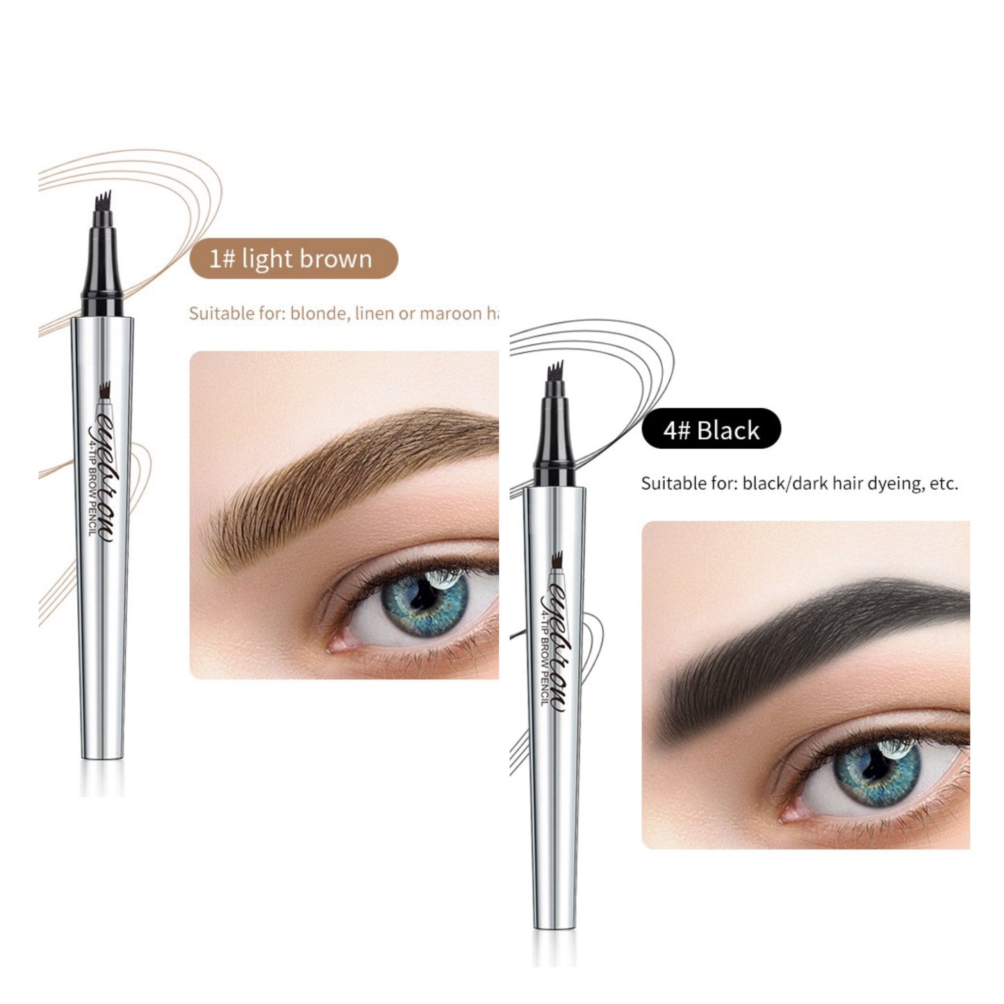 Αδιάβροχο στιλό φρυδιών 3D Microblading (2 τεμ.)-GR