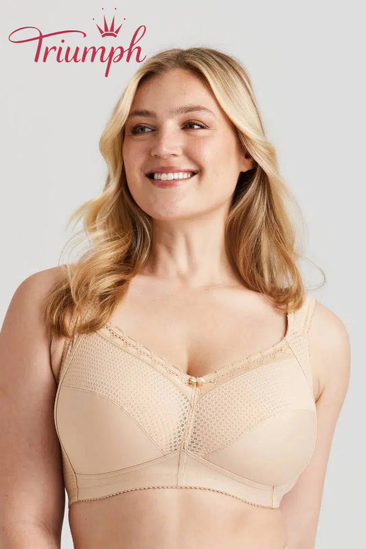 💖Σετ 3 τεμαχίων Triumph® ✨Άνετο βαμβακερό σουτιέν με πουά-GR