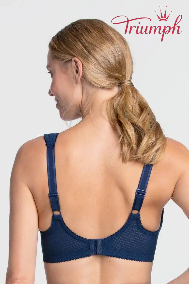 💖Σετ 3 τεμαχίων Triumph® ✨Άνετο βαμβακερό σουτιέν με πουά-GR