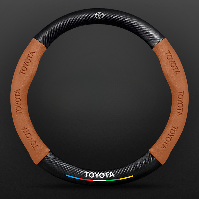 TrackVibe | Μαύρο κάλυμμα τιμονιού από σουέτ από ανθρακονήματα - Αντιολισθητικό και ανθεκτικό στην τριβή-LT 
