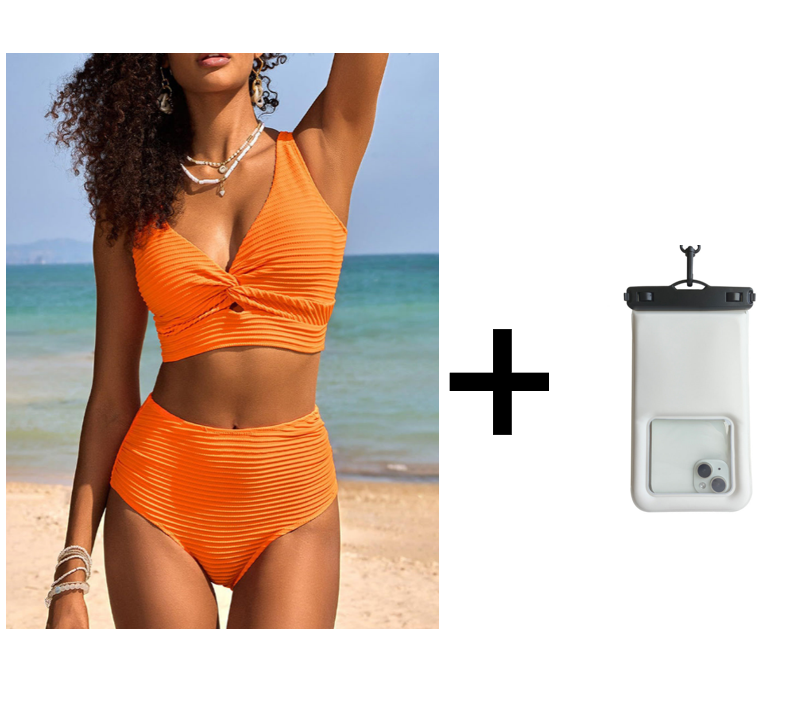 👙Σετ μπικίνι με ψηλή μέζει-GR 