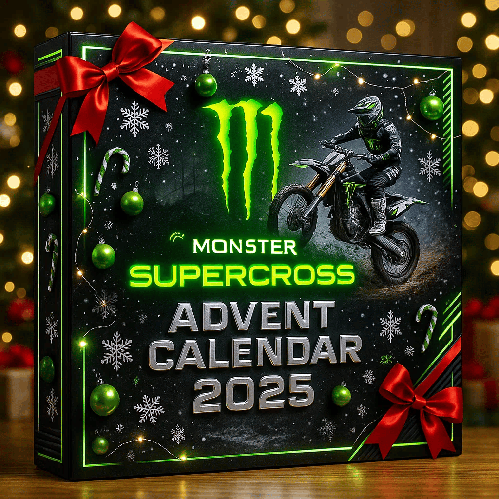 🔥Riboto leidimo, liko tik 100 rinkinių! - 🏍️„Monster Energy Supercross“ advento kalendorius 2025 m.-LT