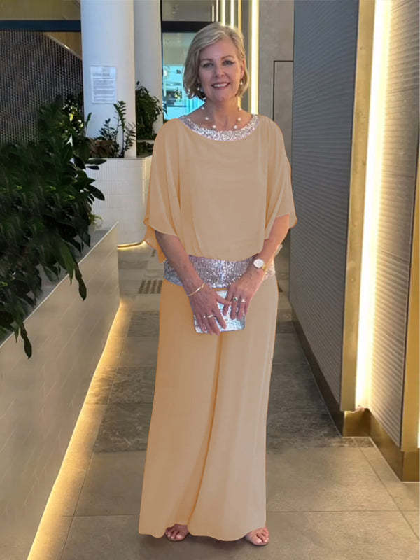 Elegantná dvojdielna súprava colorblock s flitrami