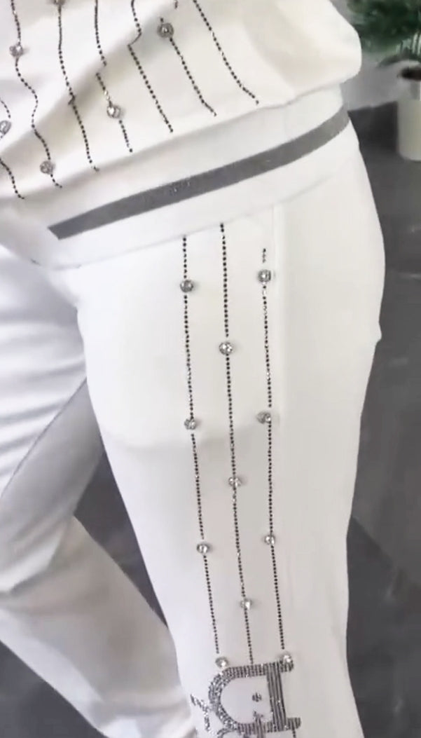 💎Σετ δοι τεμαχίων με φερμουάρ και κρυστάλλους-GR