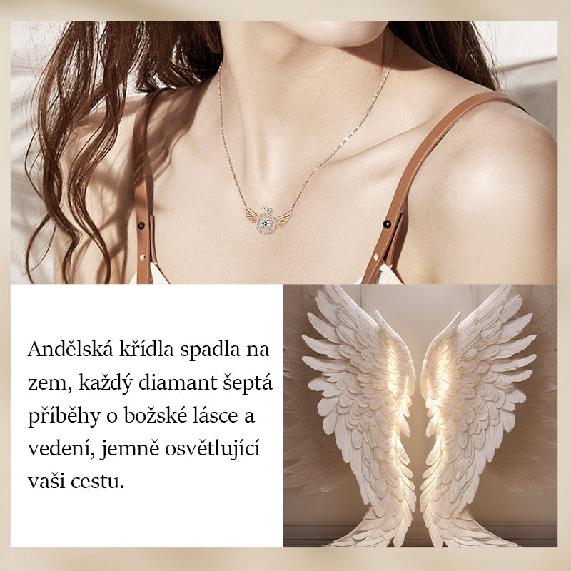 👼Κολιέ με φτερά αγγέλου-LT 