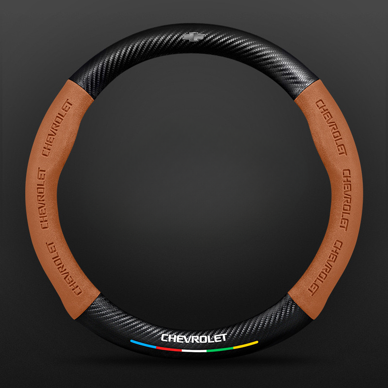 TrackVibe | Κάλυμμα τιμονιού από και σουέτ carbon - Anti-slip and wear-resistant-GR 