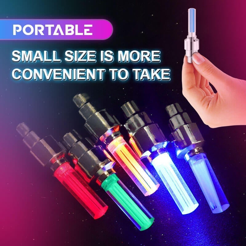 🌈 💡 Vandeniui atsparūs LED ratų žibintai 【✨ 1+3 nemokamai】-LT