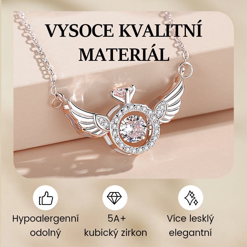 👼Κολιέ με φτερά αγγέλου-LT 