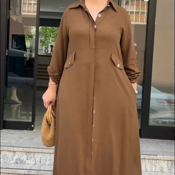 Dviejų dalių rinkinys užsegamas marškiniais ir plačiomis kelnėmis-LT