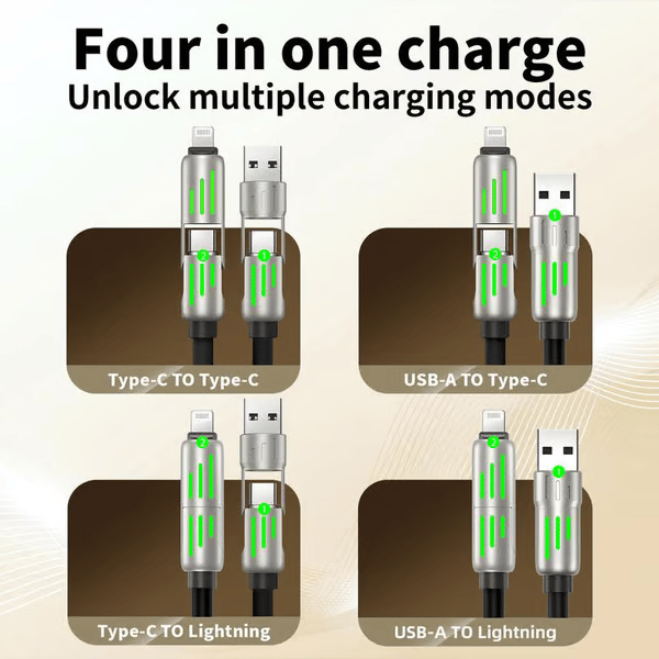 🔥Καλή φόρτιση USB 4 σε 1, Γρήγορη φόρτιση⚡-GR 