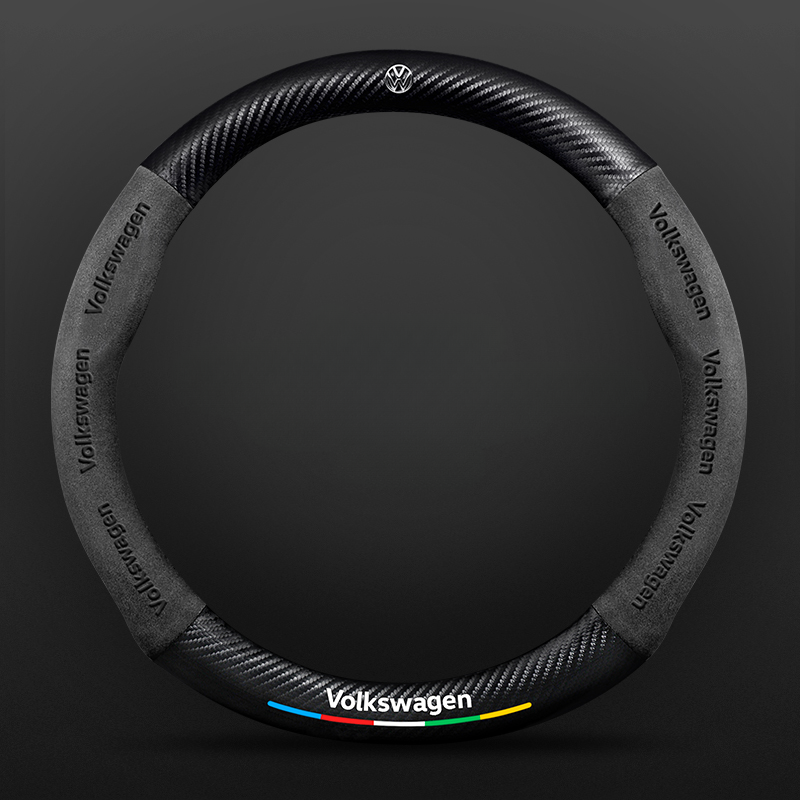 TrackVibe | Κάλυμμα τιμονιού από και σουέτ carbon - Anti-slip and wear-resistant-GR 