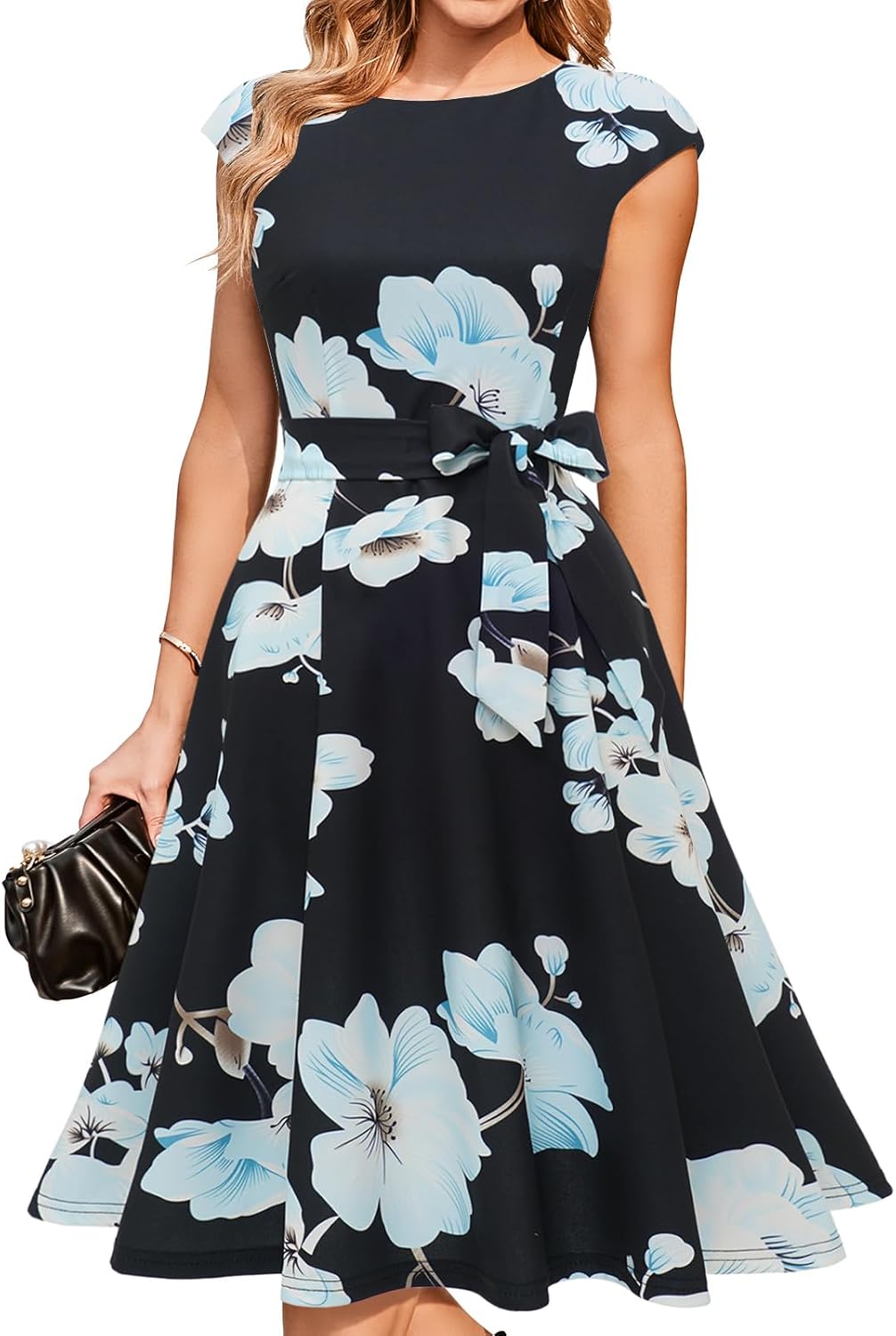 DRESSTELLS kokteilinės suknelės moterims, oficialios vestuvinės suknelės, kuklios balių suknelės bažnyčios priėmimams 2025 m.-LT