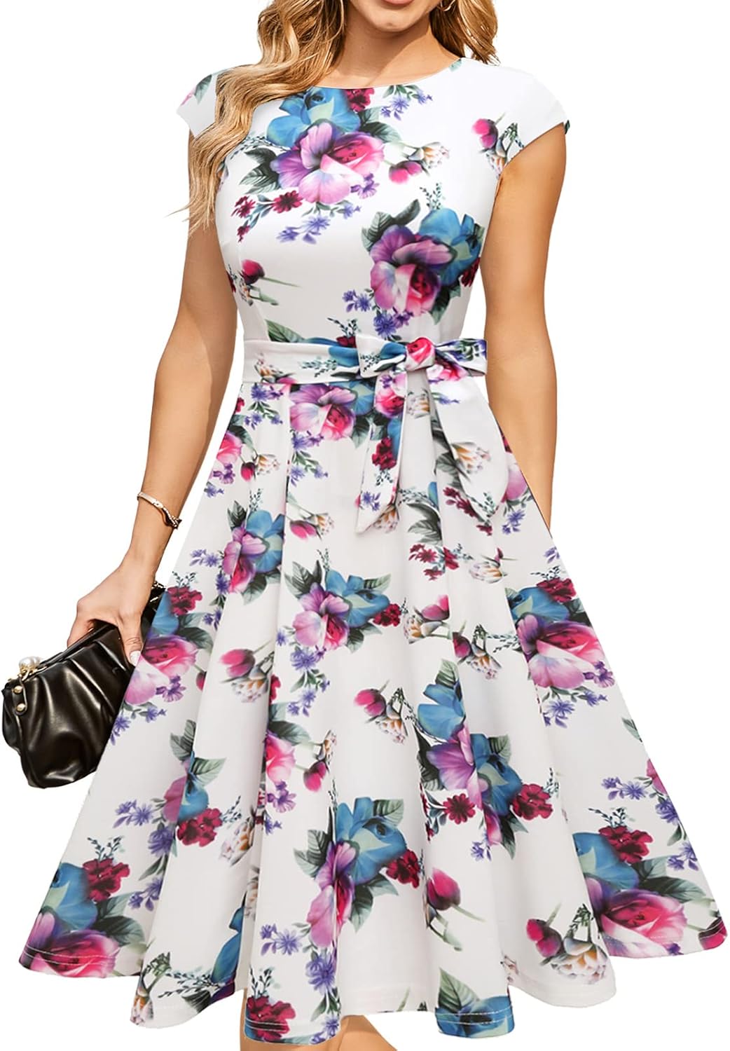 DRESSTELLS kokteilinės suknelės moterims, oficialios vestuvinės suknelės, kuklios balių suknelės bažnyčios priėmimams 2025 m.-LT