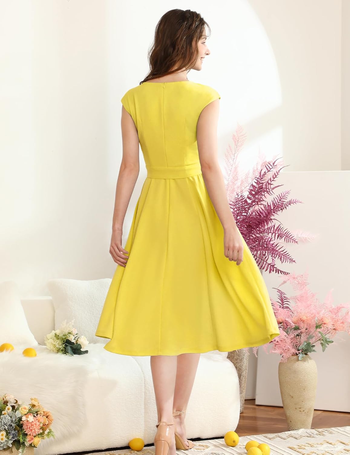 DRESSTELLS φορέματα κοκτέιλ για γυναίκες, επίσημα νυφικά, σεμνά φορέματα για δεξίωση στην εκκλησία το 2025-GR