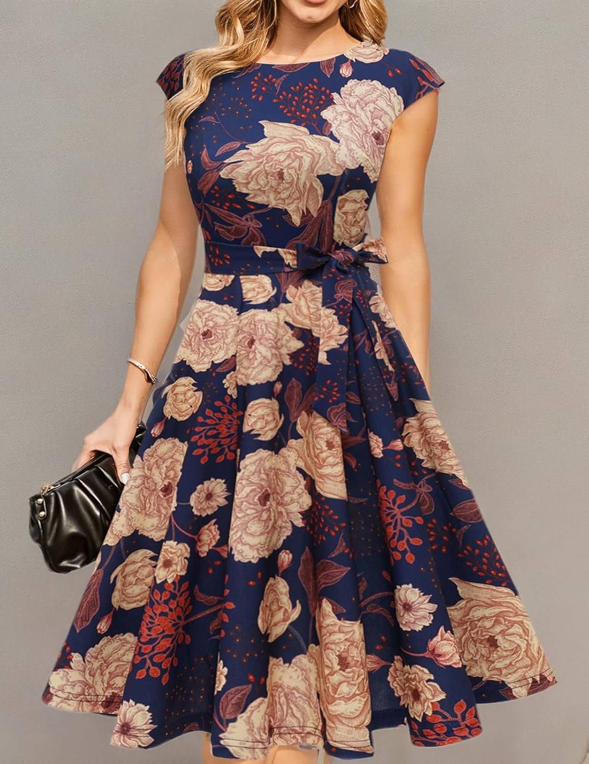 DRESSTELLS kokteilinės suknelės moterims, oficialios vestuvinės suknelės, kuklios balių suknelės bažnyčios priėmimams 2025 m.-LT