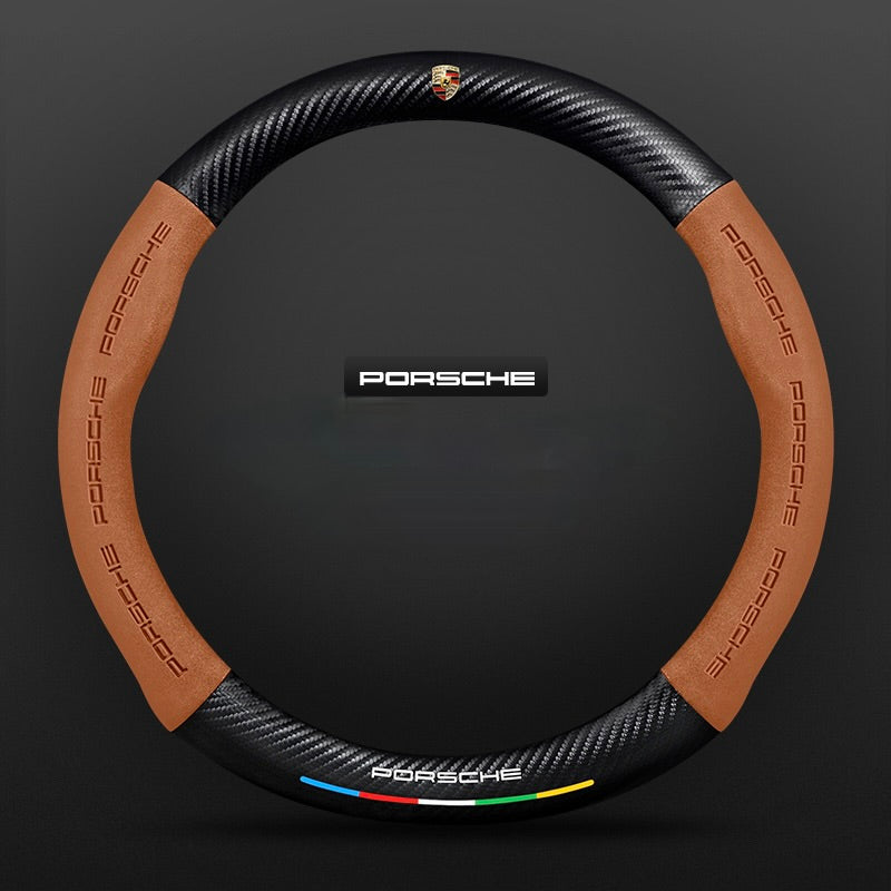 TrackVibe | Κάλυμμα τιμονιού από και σουέτ carbon - Anti-slip and wear-resistant-GR 