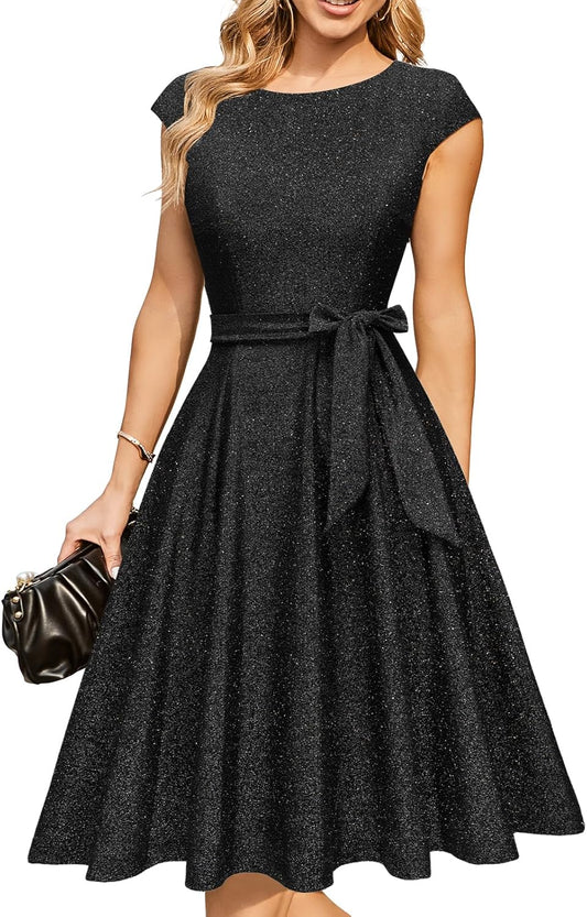 DRESSTELLS φορέματα κοκτέιλ για γυναίκες, επίσημα νυφικά, σεμνά φορέματα για δεξίωση στην εκκλησία το 2025-GR