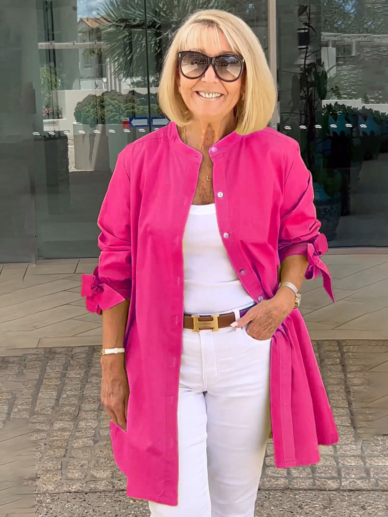 🌸Μακριά, καθαρά βαμβακερά μπουφάν για γυναίκες - LT 