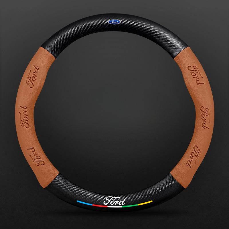 TrackVibe | Κάλυμμα τιμονιού από και σουέτ carbon - Anti-slip and wear-resistant-GR 