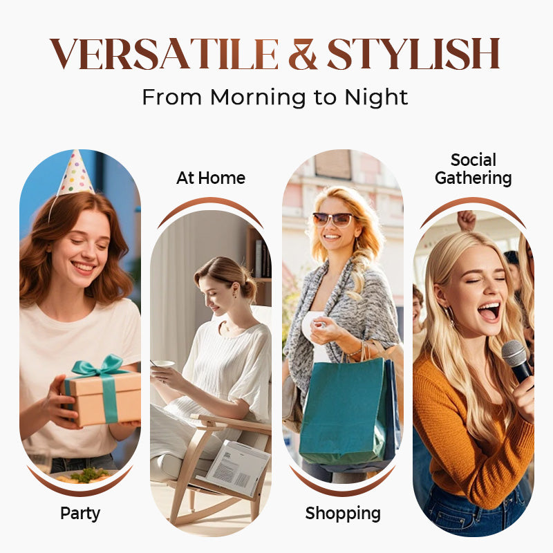 Čudovit blazer, udobna podloga in široke hlače (3-delni)-SI