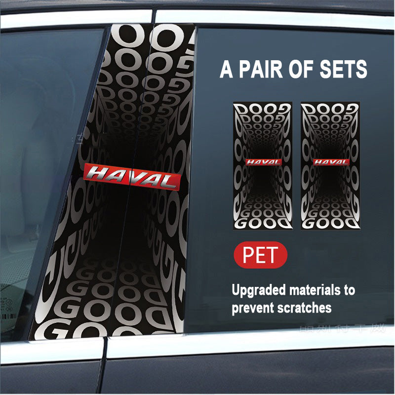 🔥Išpardavimas🔥2025 m. automobilio „Creative“ B statramsčio modifikavimo HD apsauginė plėvelė (2 vnt.)-LT