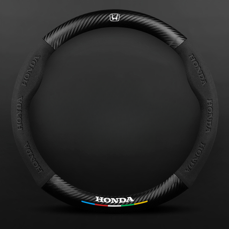 TrackVibe | Κάλυμμα τιμονιού από και σουέτ carbon - Anti-slip and wear-resistant-GR 