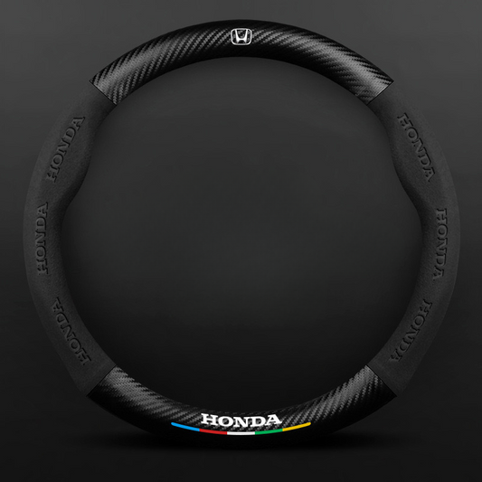 TrackVibe | Κάλυμμα τιμονιού από και σουέτ carbon - Anti-slip and wear-resistant-GR 