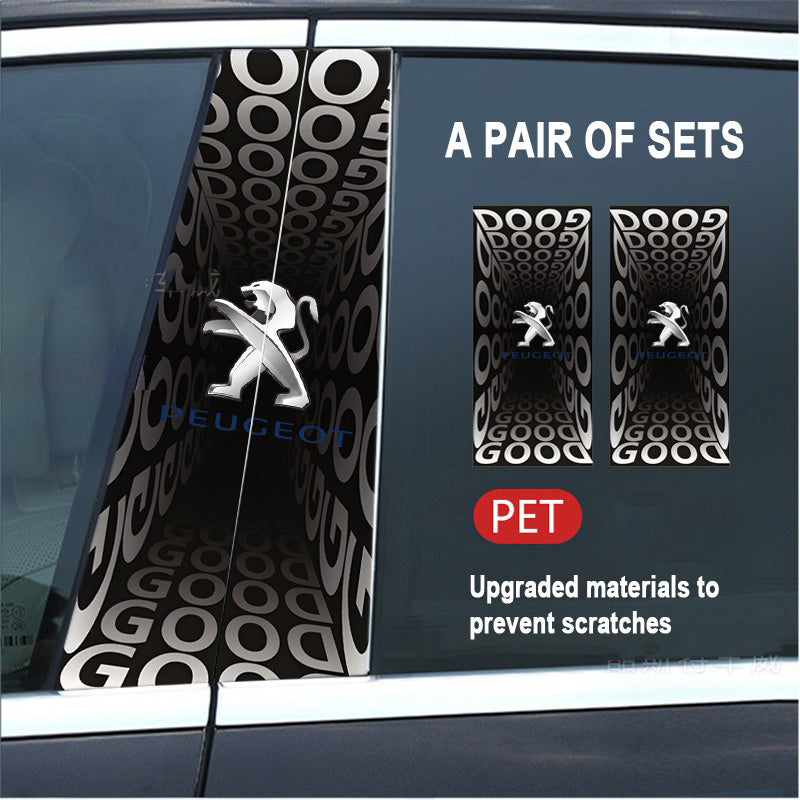 🔥Išpardavimas🔥2025 m. automobilio „Creative“ B statramsčio modifikavimo HD apsauginė plėvelė (2 vnt.)-LT