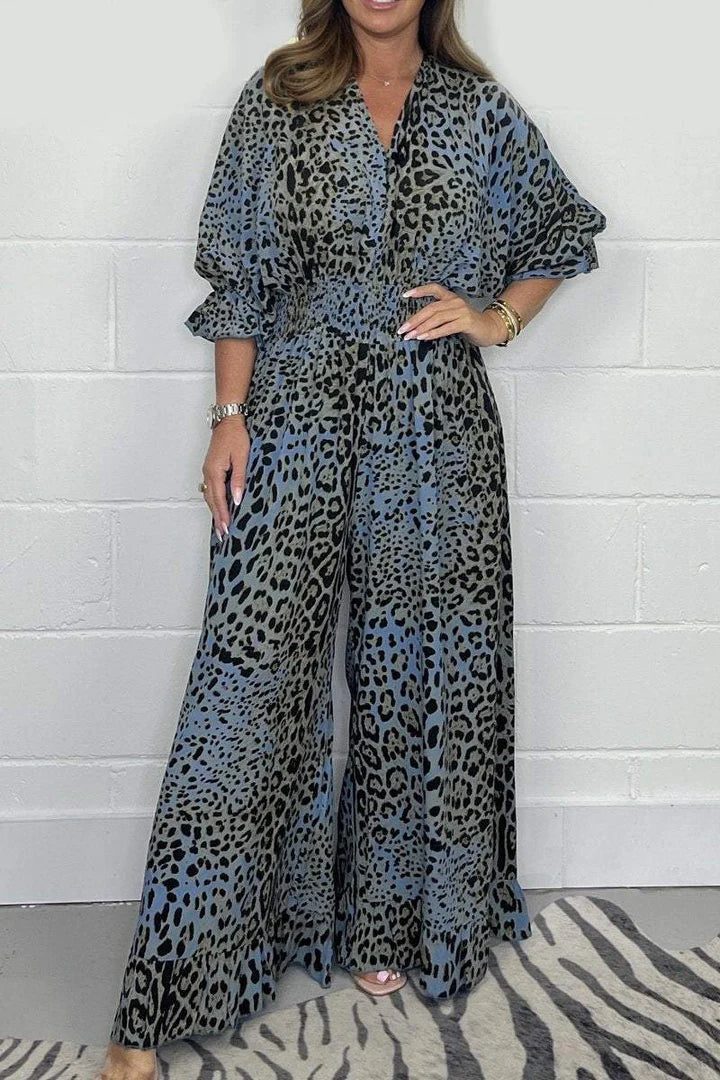 🔥🐆Τελευταία προώθηση👗 casual φαρδιά φορμές με λεοπάρ 
