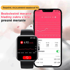 [Celodenné monitorovanie hrodsneho tepu a krvného takuvu] Modne hodinky Bluetooth (υποστηρίζει 24 γλώσσες) 