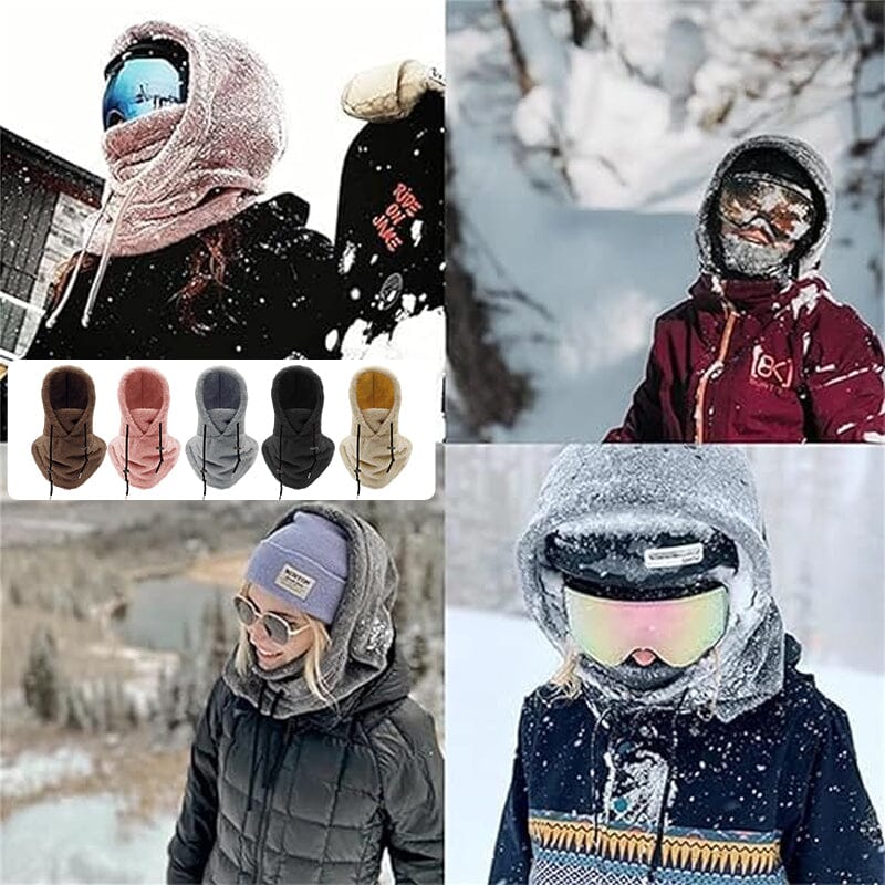 🏂Κασκόλ με κουκούλα που προστατεύει από τον αέρα και το κρύο✨✨✨-LT